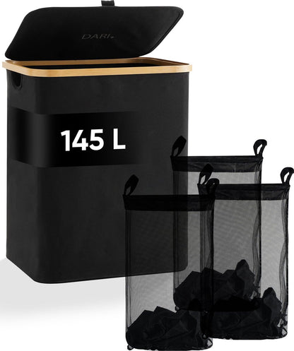 DARI 145L Wasmand | Opvouwbaar met Bamboe Frame