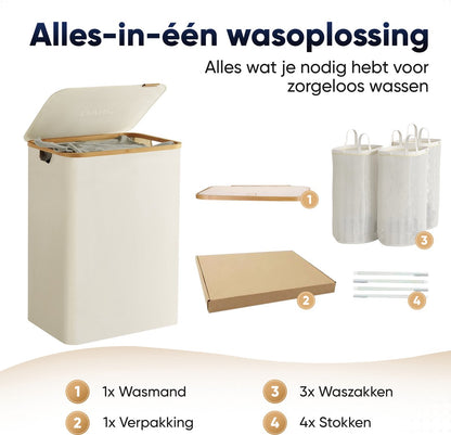 DARI. - Wasmand 3 vakken 160L