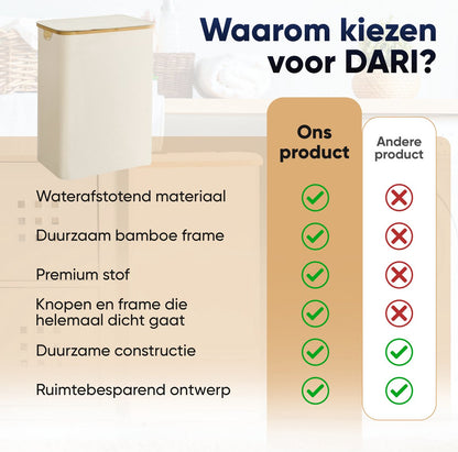 DARI. - Wasmand 3 vakken 160L