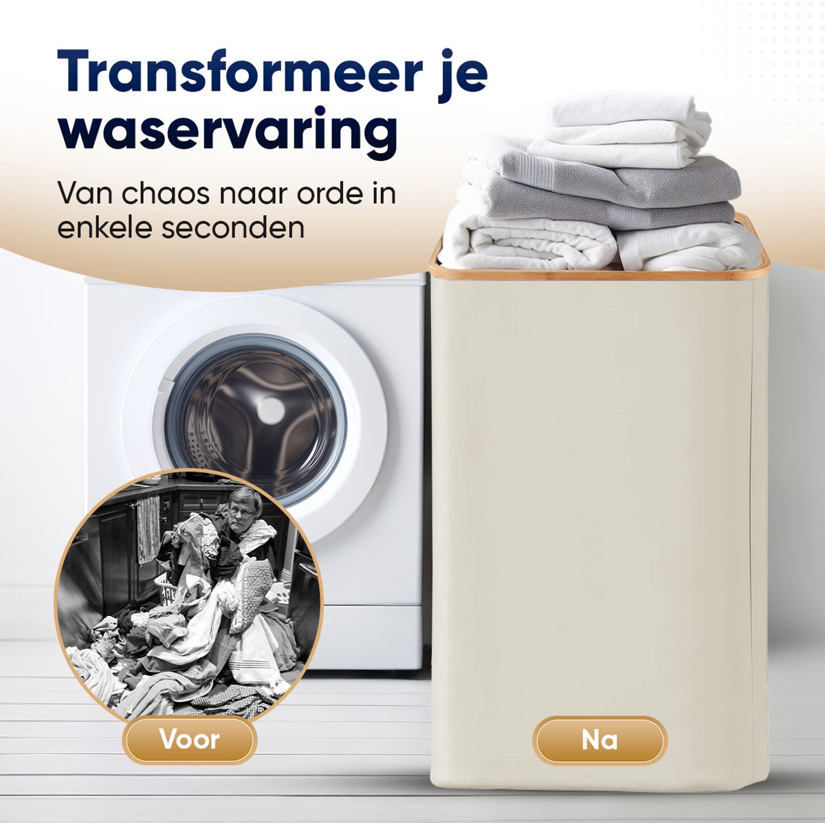 DARI.  | Wasmand 100L opvouwbaar