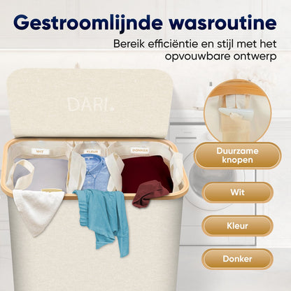 DARI. - Wasmand 3 vakken 160L