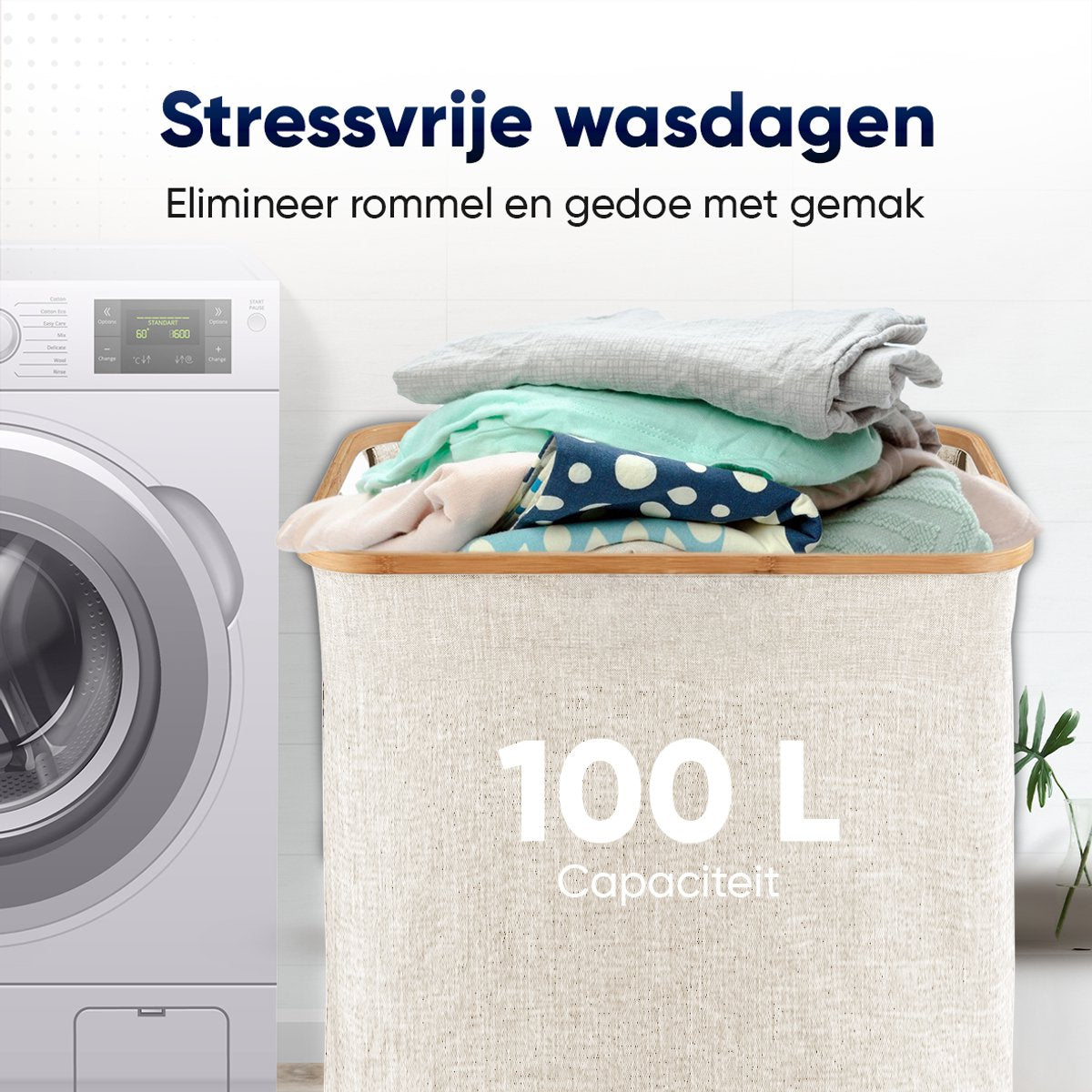 DARI.  | Wasmand 100L opvouwbaar