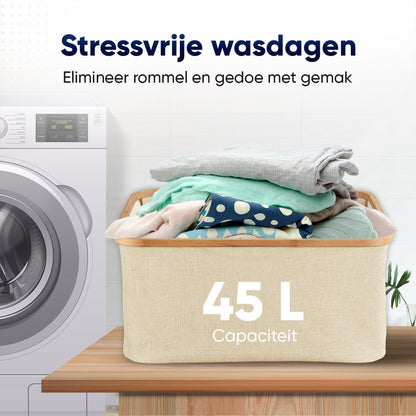 DARI 45L Wasmand | Opvouwbaar met Bamboe Frame