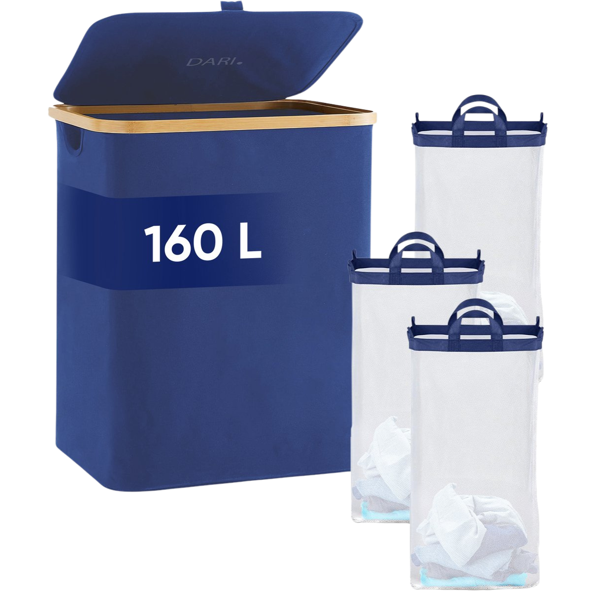 DARI. - Wasmand 3 vakken 160L