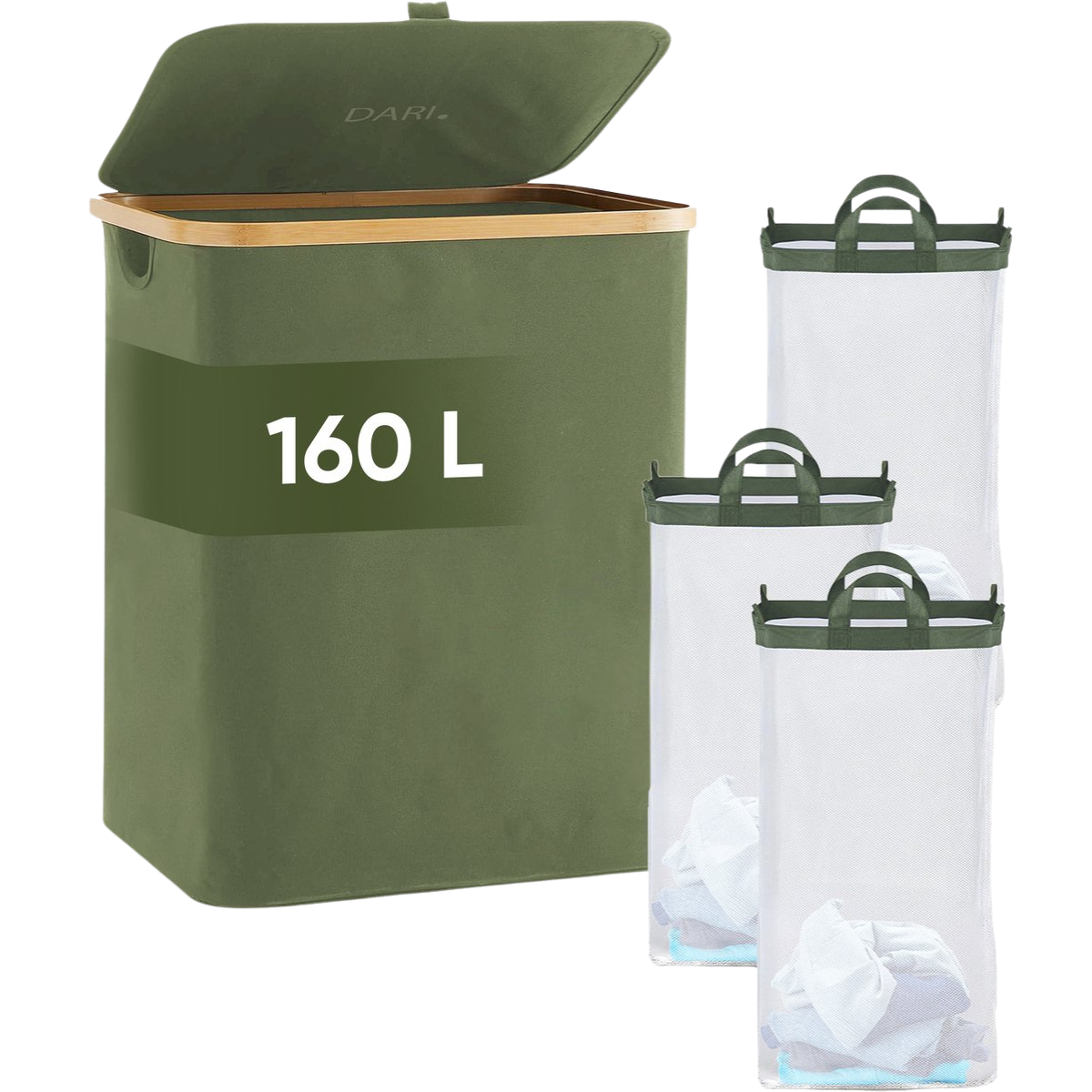 DARI. - Wasmand 3 vakken 160L